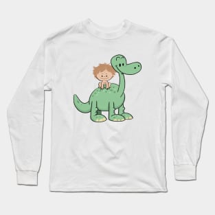 The Good Dinosaur cartoon t-shirt design Long Sleeve T-Shirt